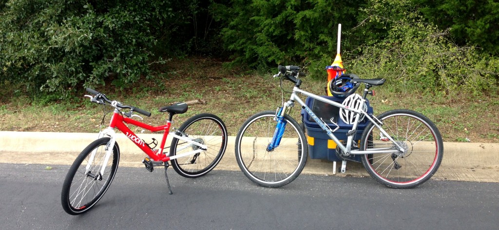 No need to pick up and drop off a rental--we bring along the bike(s) for kids' lessons and for adults up to 5'2"!