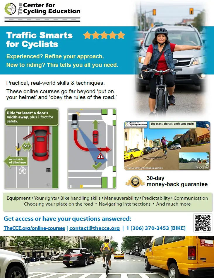 Traffic Smarts for Cyclists poster